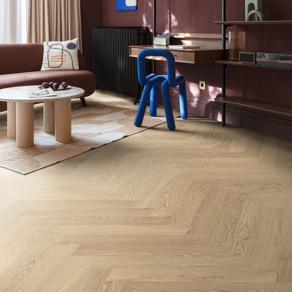 Floorify Rigid Vinyl Herringbone Planks Click - Buri
