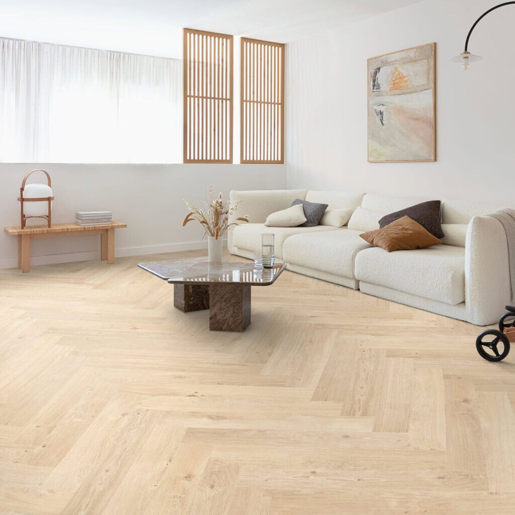 Floorify Rigid Vinyl Herringbone Planks Click - Hirame